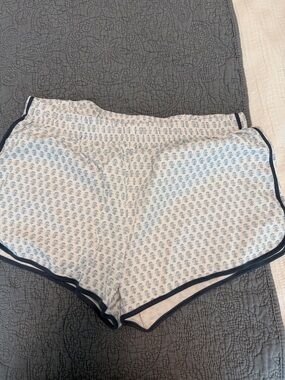 Women's Blue Floral Print Lounge Shorts